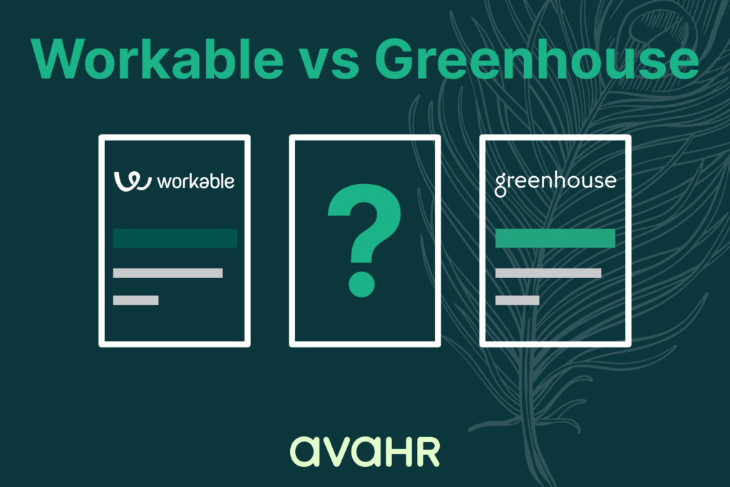 Image Showing Logos Of Workable Vs Greenhouse And Their Competitor Ava Hr