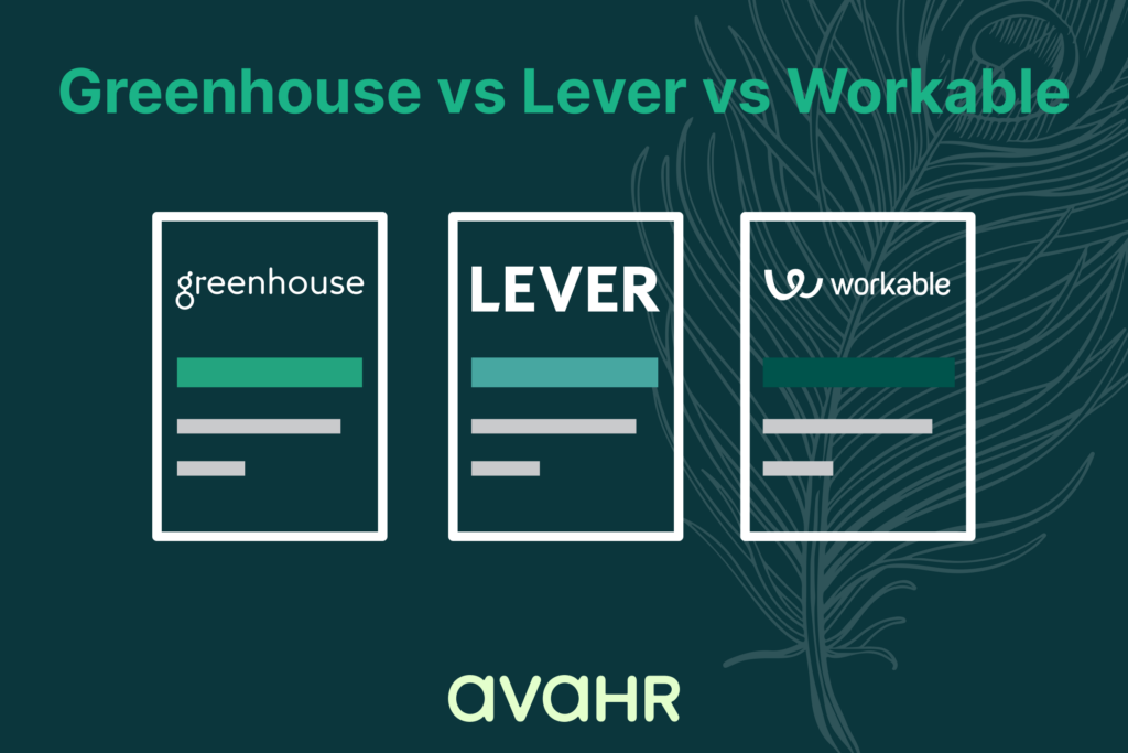 Image Showing Logos Of Greenhouse Vs Lever Vs Workable And Their Alternative Ava Hr