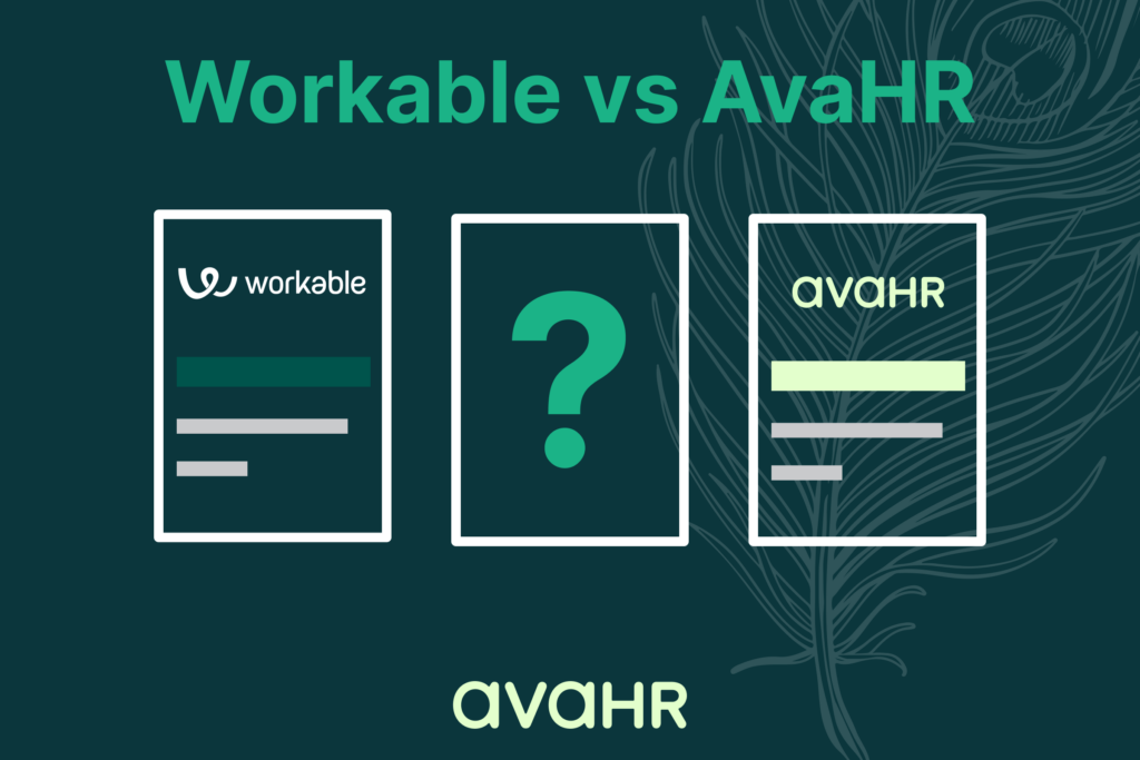 Image Showing Logos Of Workable Vs Ava Hr