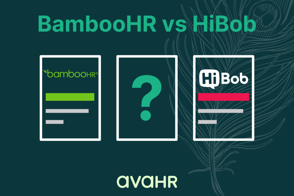 Image Showing Logos Of Bamboohr Vs Hibob And Their Alternative Ava Hr