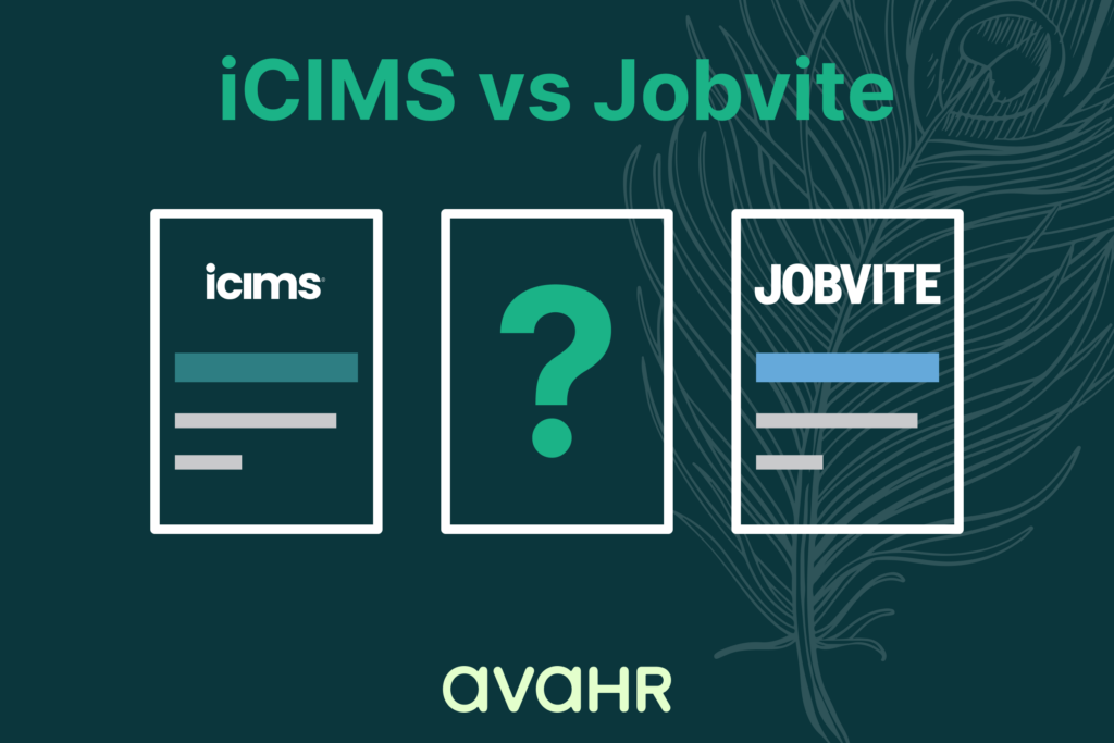 Image Showing Logos Of Icims Vs Jobvite And Their Alternative Ava Hr