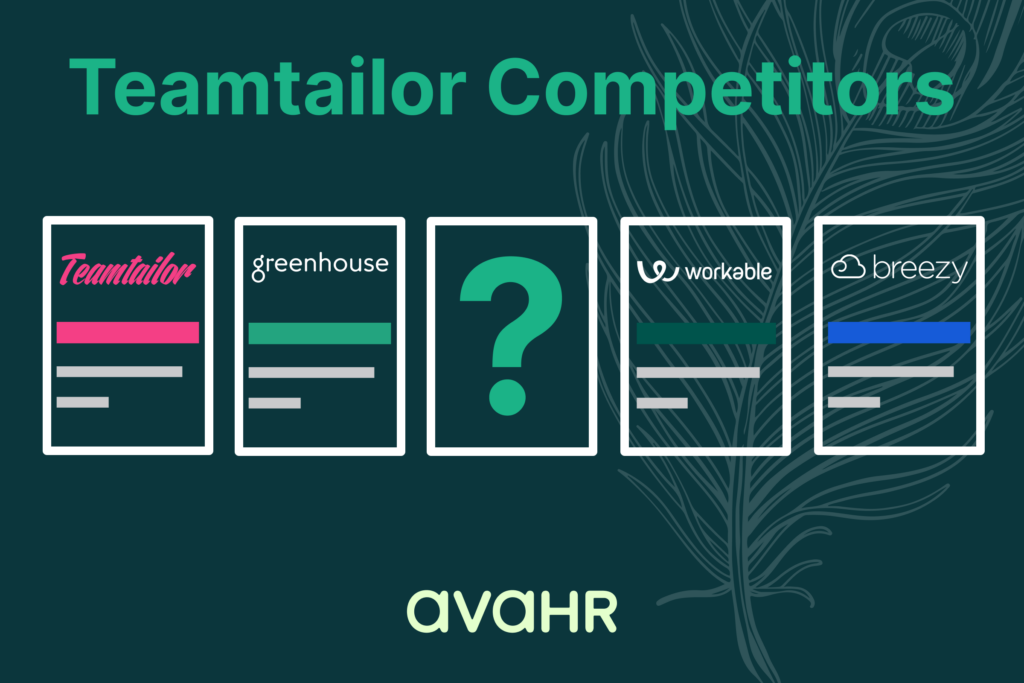 Image Showing Logos Of Teamtailor Competitors And Its Alternative Ava Hr