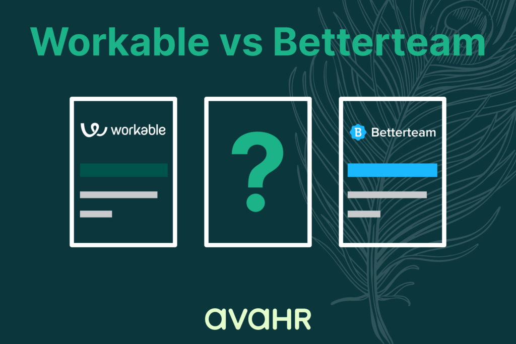 Image Showing Logos Of Workable Vs Betterteam And Their Alternative Ava Hr