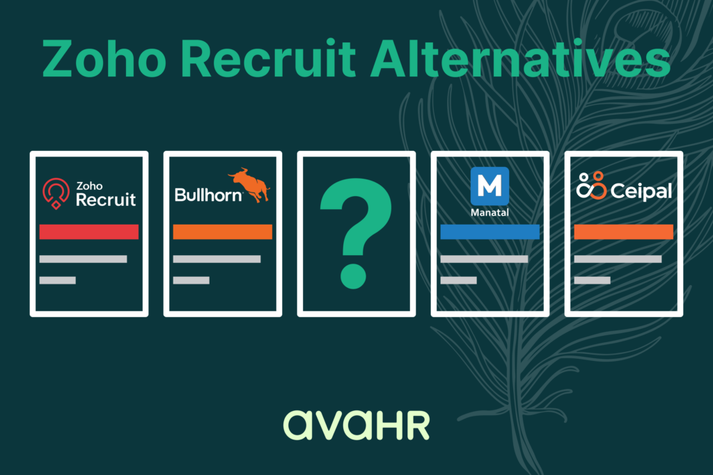 Image Showing Logos Of Zoho Recruit Alternatives And Its Alternative Ava Hr