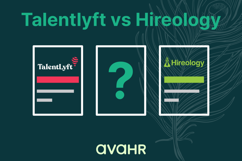 Image Showing Logos Of Talentlyft Vs Hireology And Their Alternative Ava Hr