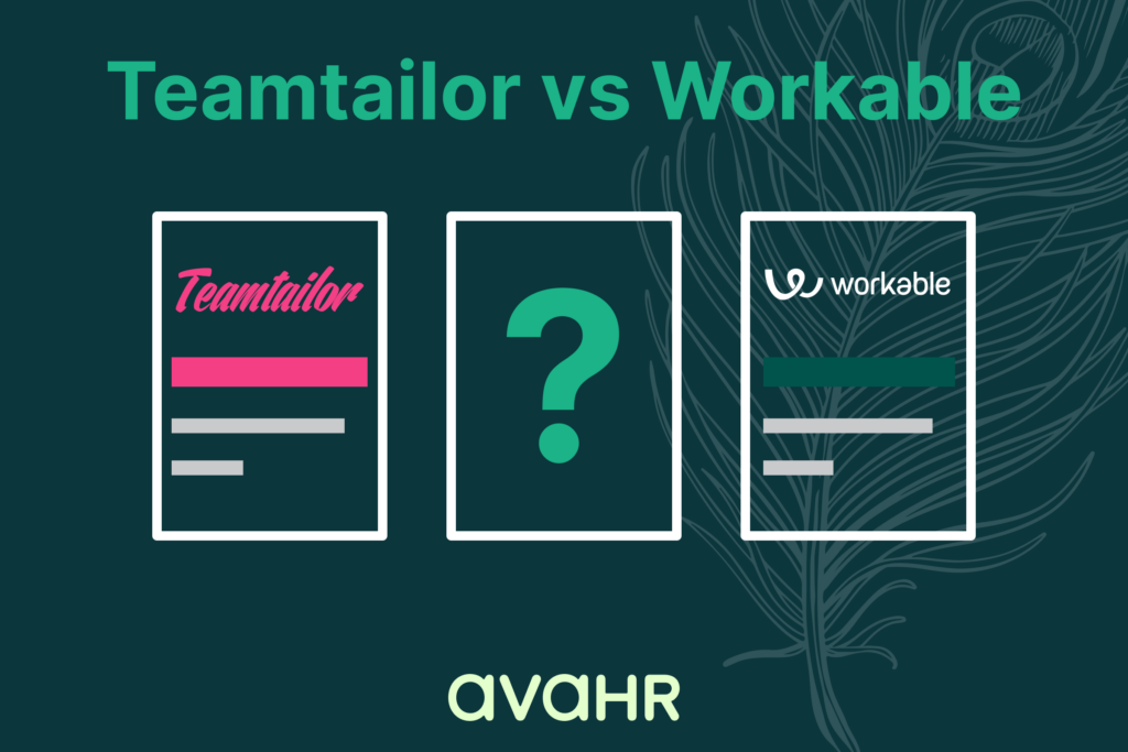 Image Showing Logos Of Teamtailor Vs Workable And Their Alternative Ava Hr