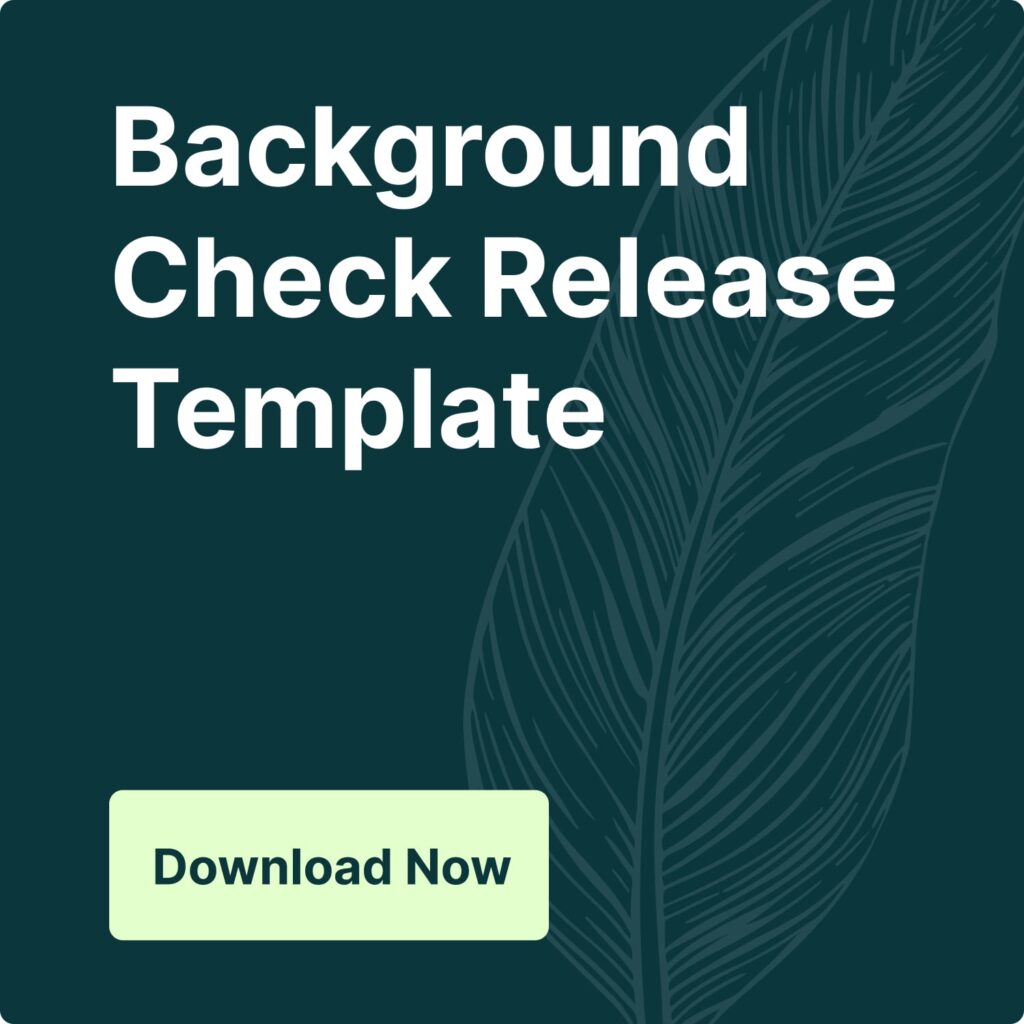 Background Check Release Template - AvaHR