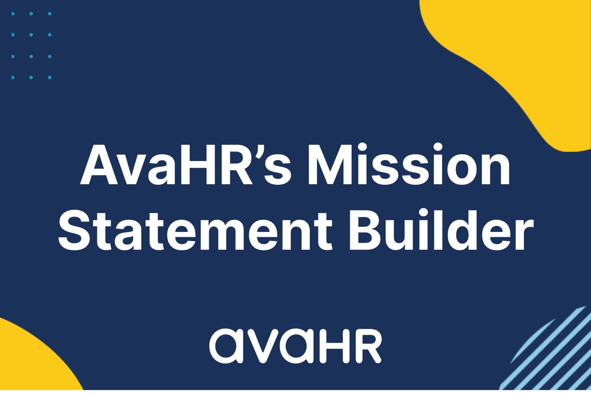 Mission Statement Builder By Avahr Featured Image
