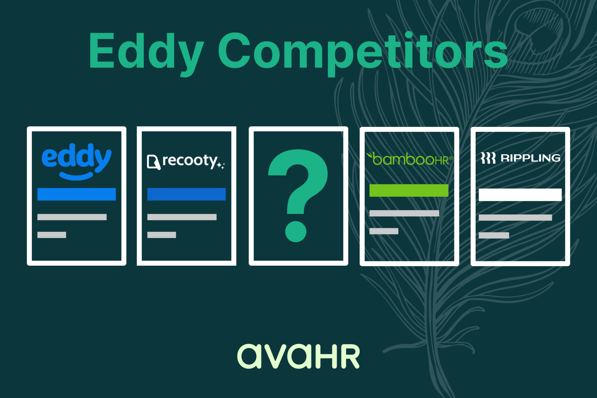 Image Showing Logos Of Eddy Competitors And Its Alternative Avahr
