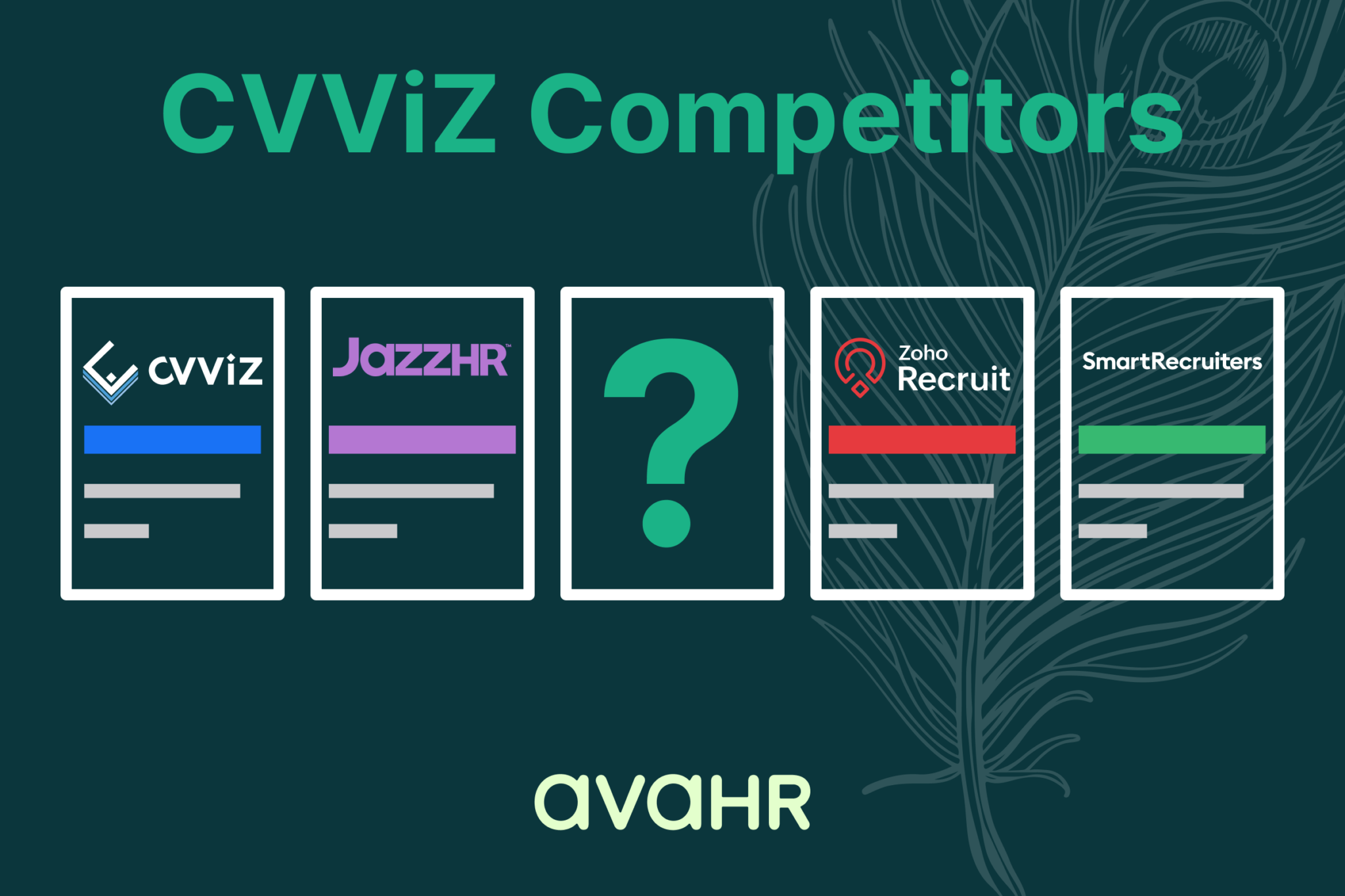 Image Showing Logos Of Cvviz Competitors And Its Alternative Avahr