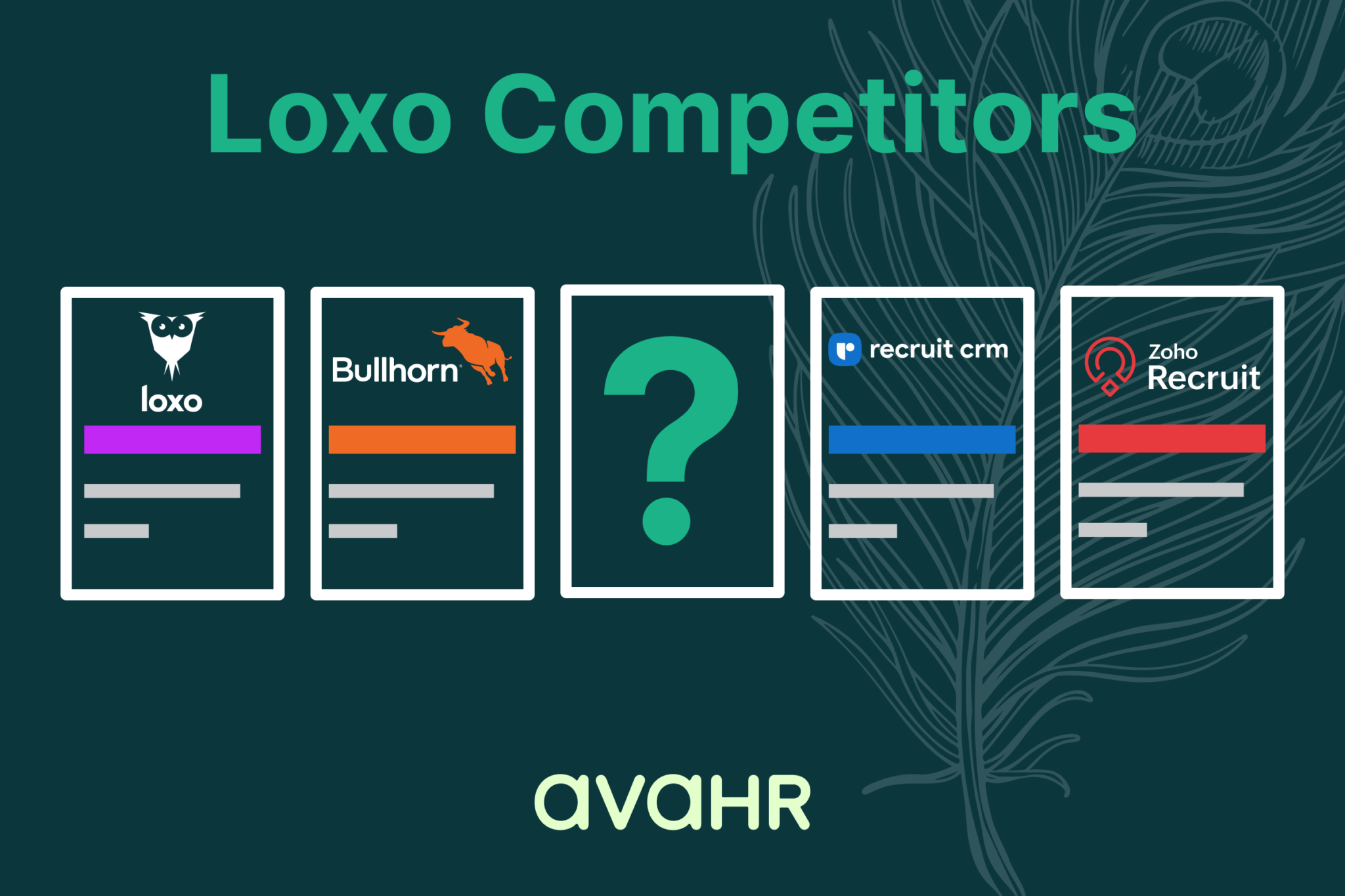 Image Showing Logos Of Loxo Competitors And Its Alternative Avahr