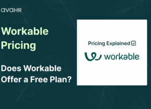 Workable Pricing overview graphic showing the question ‘Does Workable offer a free plan?’ for teams exploring Workable pricing tiers and recruiting software options.