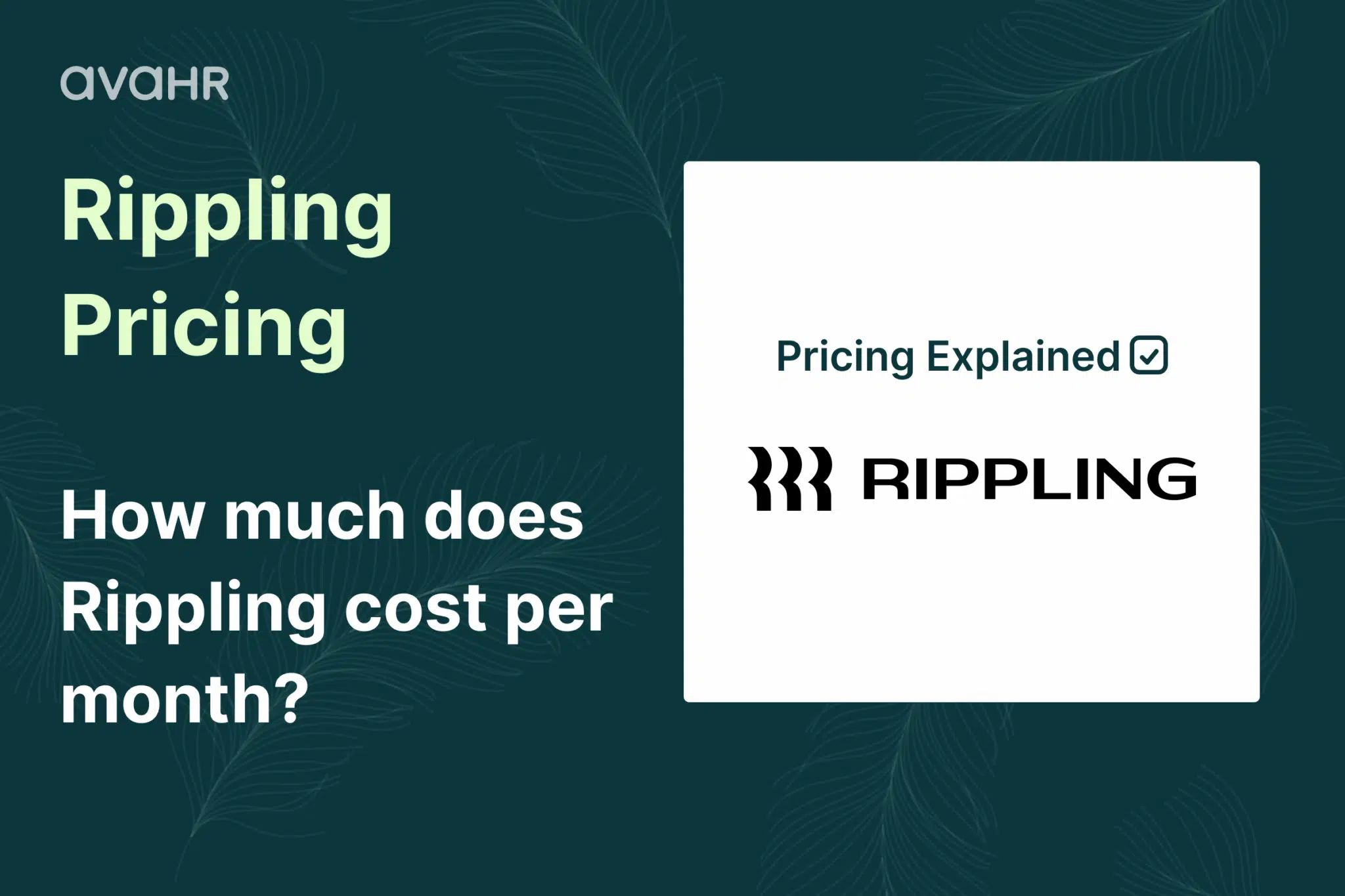 Rippling pricing explained — discover how much Rippling costs per month and how AvaHR compares with transparent, flat-rate hiring software