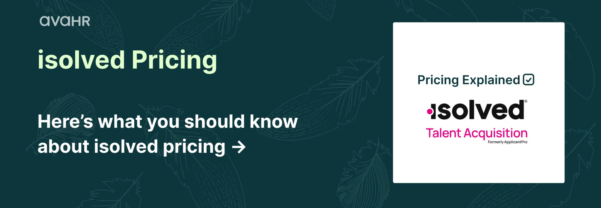 Isolved Pricing Plans Cost Breakdown 2026 isolved Talent Acquisition pricing explained with ATS cost breakdown and plan details for 2026