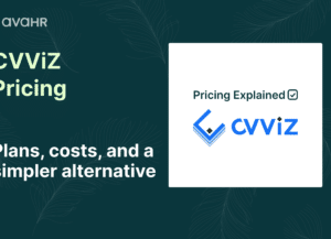 CVViZ pricing plans and costs comparison with AvaHR alternative for growing hiring teams