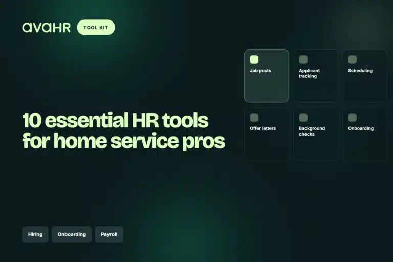 10 Essential HR Tools for Home Service Pros