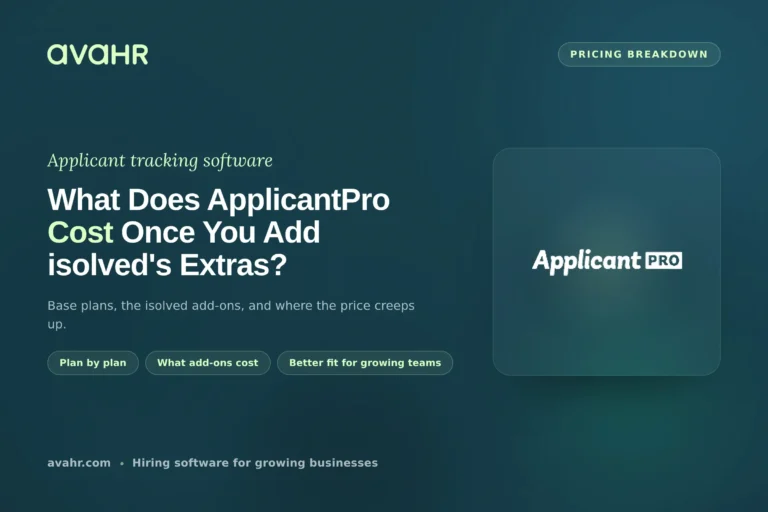 ApplicantPro Pricing 2026: How Much Does isolved ATS Cost?