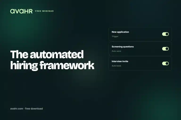 Automated Hiring Framework Webinar