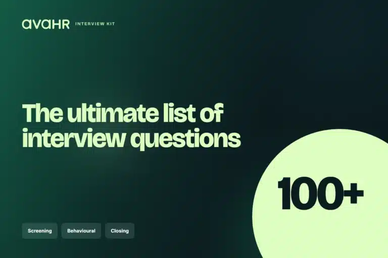 AvaHR’s Ultimate List of Interview Questions