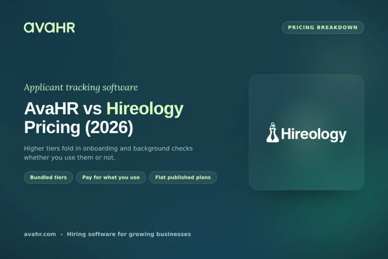 AvaHR vs Hireology Pricing (2026)