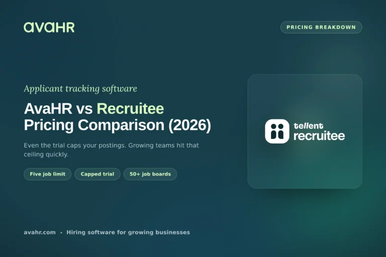 AvaHR vs Recruitee Pricing Comparison (2026)