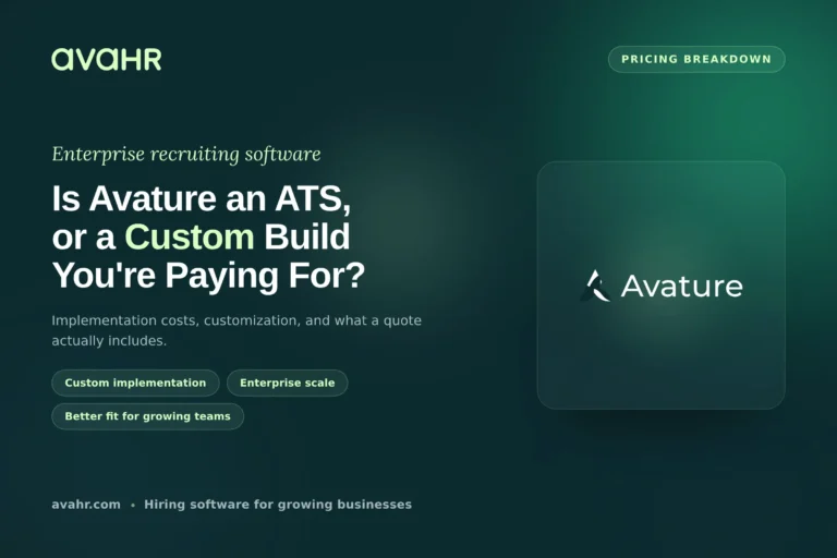 Avature Pricing 2026: Is Avature an ATS or CRM?