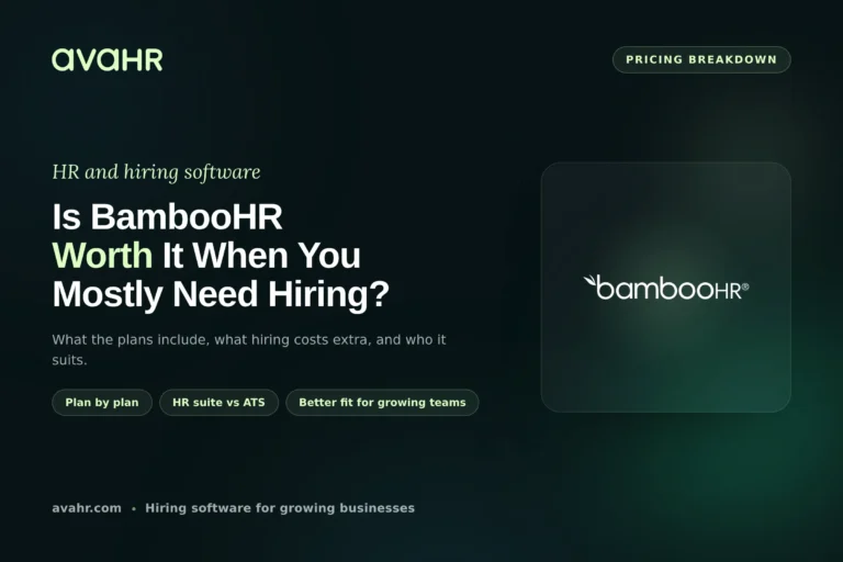 BambooHR Pricing: What does BambooHR cost?