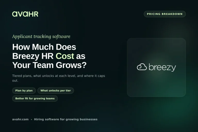 Breezy HR Pricing: How much does Breezy HR cost?