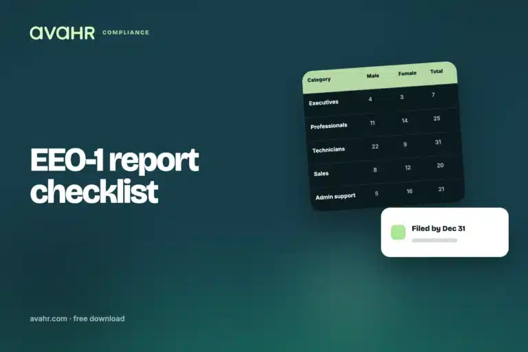 EEO-1 Report Checklist