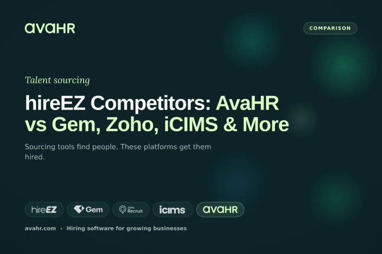 hireEZ Competitors: AvaHR vs Gem, Zoho, iCIMS & More