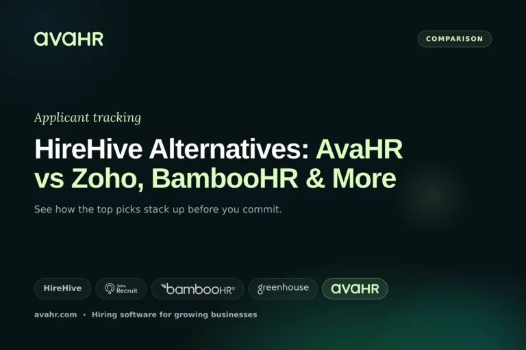 HireHive Alternatives: AvaHR vs Zoho, BambooHR & More
