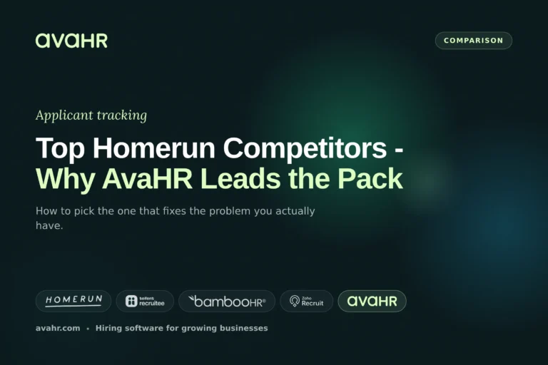 Top Homerun Competitors – Why AvaHR Leads the Pack