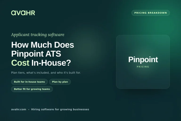 Pinpoint Pricing 2026: How much does Pinpoint ATS cost?