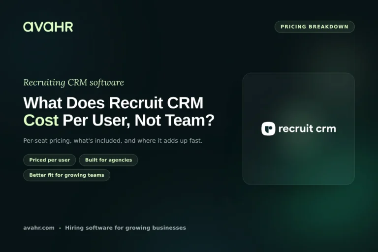 Recruit CRM Pricing (2026): Per-User Prices and More