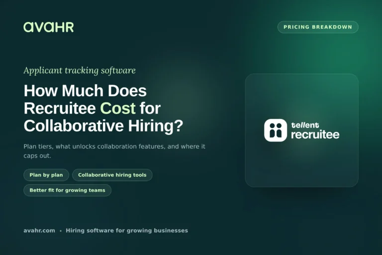 Recruitee Pricing: How much does Recruitee cost?