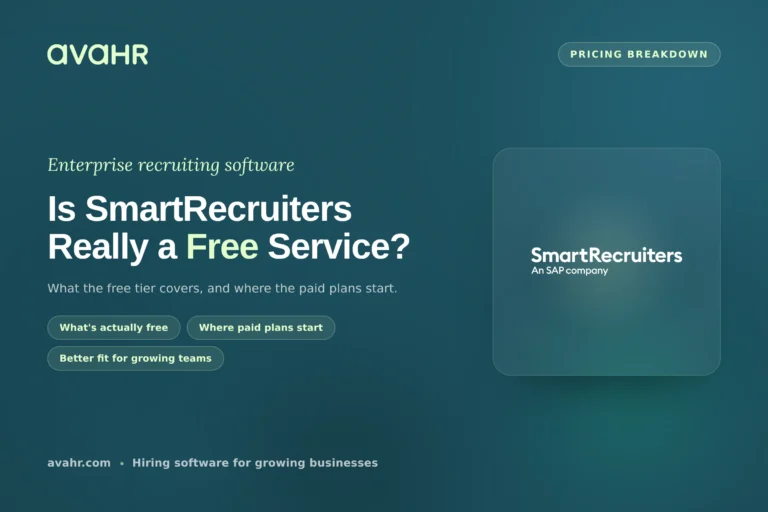 SmartRecruiters Pricing: Is SmartRecruiters a free service?
