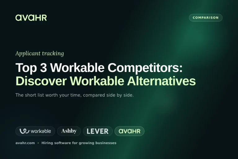 Top 3 Workable Competitors: Discover Workable Alternatives