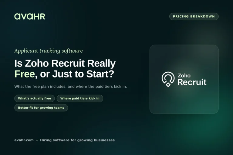 Zoho Recruit Pricing: Is Zoho Recruit Free?